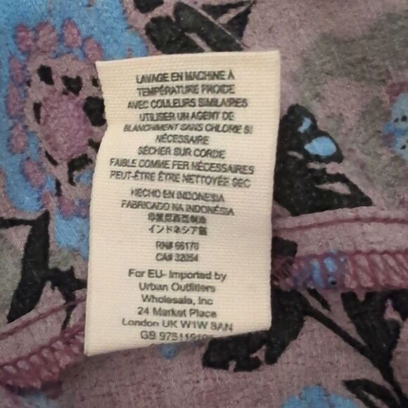 Free People Magic Mystery Tunic Mini Dress floral boho peasant size Medium - Picture 9 of 11